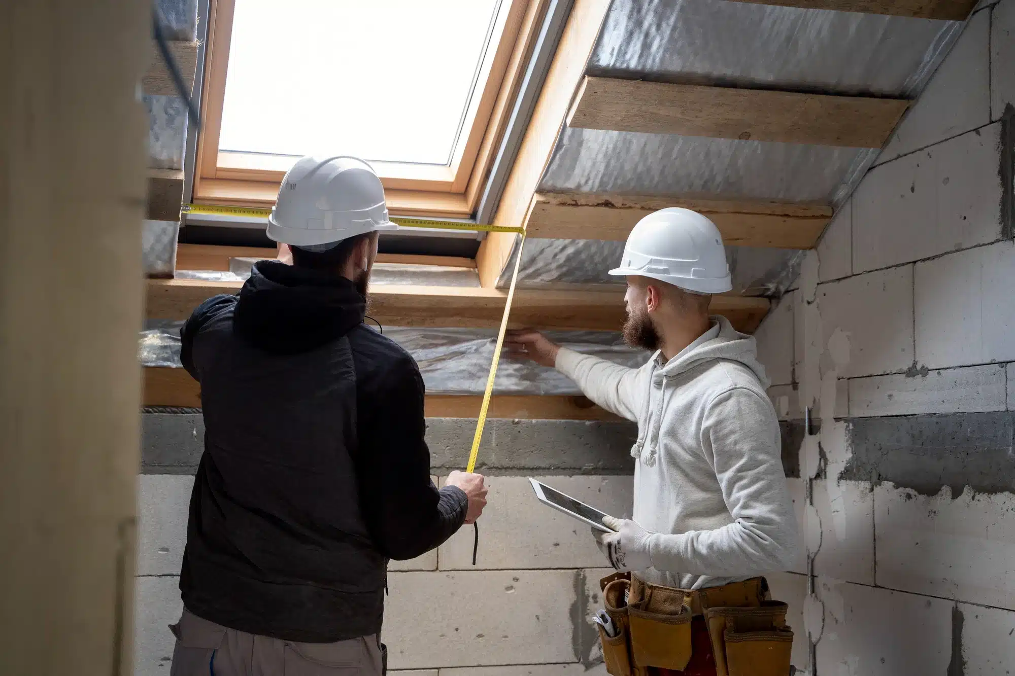 Pose de fenêtre de toit Velux lors d’une rénovation à Amiens